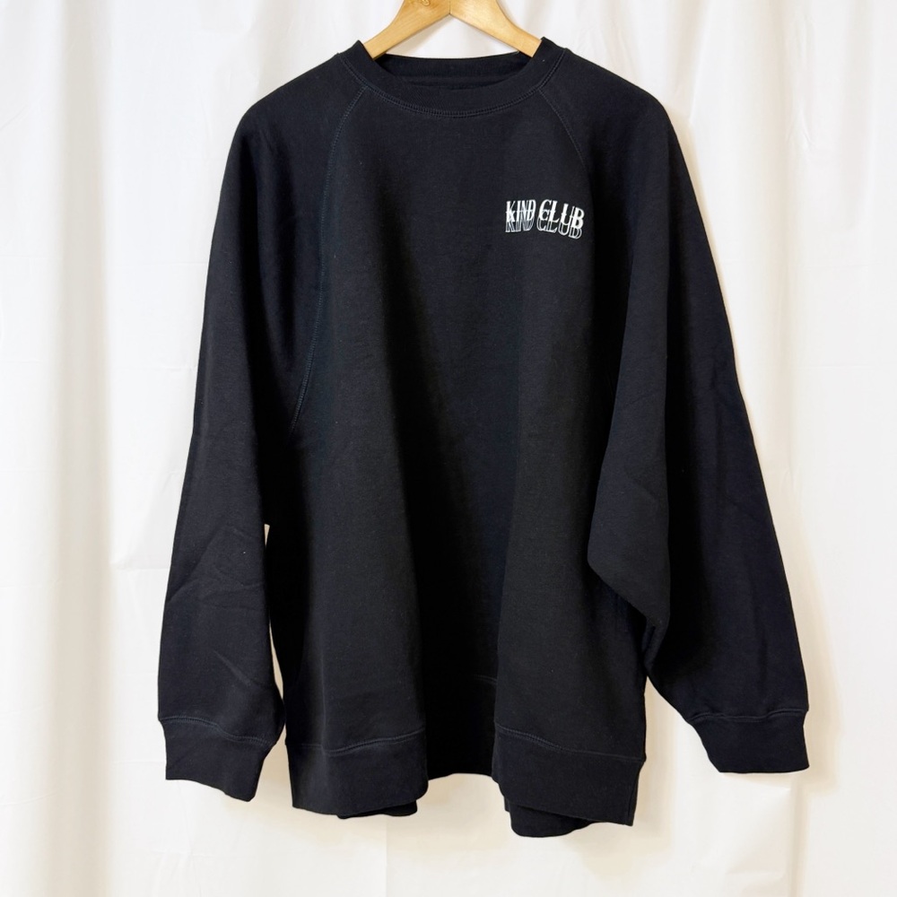 Brunette The Label Kind Club Black Not Your Boyfriend Crew Sweatshirt L/XL.